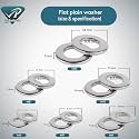 Rely®⇒VP INDUSTRIES (Pcs-25) M4 Stainless Steel Flat Plain Washer for Screw Bolt