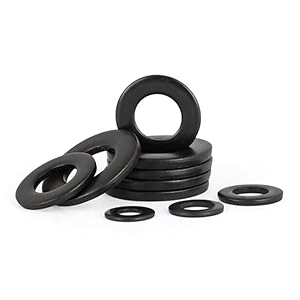 relyvp industries pcs-50 m10 mild steel flat plain washer for screw bolt