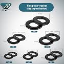 Rely®⇒VP INDUSTRIES (Pcs-50) M4 Mild Steel Flat Plain Washer for Screw Bolt