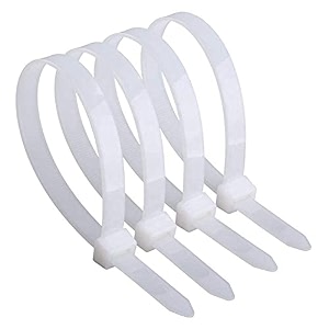 relycurevp industries pcs-50 reusable nylon cable ties length-300 x 76 mm  1234 inch white releasable zip tie adjustable nylon uv resistant zip ties industrial grade extra grip extra grip