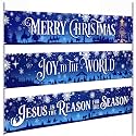 Remagr 3 Pcs Christmas Nativity Banner Party Decorations