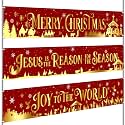 Remagr 3 Pcs Christmas Nativity Banner Party Decorations