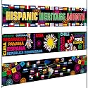 Remagr 3 Pcs Hispanic Heritage Month Banner Decorations, 98 x 18 Inch