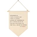 Remember Kid-Flag Wall Decor Gift for Baby Boys Girls Kids-Canvas Hanging Banner Pennant Wall Decor Gift for Nursery Baby Room Playroom Homeschool Reading Room Bedroom