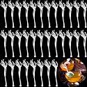 Remerry 100 Pcs Halloween Skeleton Cocktail Picks Swizzle Sticks, White