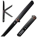 REMETTE Canyon EDC Folding Pocket Knife, 3.45" D2 Steel Blade, G10 Handle