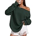 Remidoo Women's Off The Shoulder Sweatshirt Oversized Long Sleeve Top