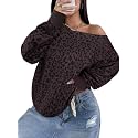 Remidoo Women's Off The Shoulder Sweatshirt Oversized Long Sleeve Top