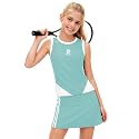 Remimi Girls Tennis Outfits Golf Tank Top and Skirt with Shorts 4-12 Years