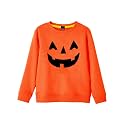 Remimi Kids Halloween Sweatshirt Long Sleeve Thanksgiving Tops 3-14 Years