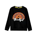 Remimi Kids Halloween Sweatshirt Long Sleeve Thanksgiving Tops 3-14 Years