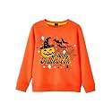 Remimi Kids Halloween Sweatshirt Long Sleeve Thanksgiving Tops 3-14 Years