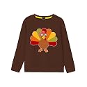 Remimi Kids Halloween Sweatshirt Long Sleeve Thanksgiving Tops 3-14 Years