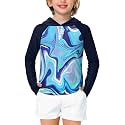 Remimi Kids Sun Shirt Rash Guard Quick Dry Sun Protection Athletic Hoodie Hiking Shirts 3-12 Years