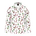 Remimi Kids Valentines Print Polo Shirt Mardi Gras Long Sleeve Collared Shirts 5-14 Years