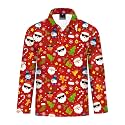 Remimi Kids Valentines Print Polo Shirt Mardi Gras Long Sleeve Collared Shirts 5-14 Years