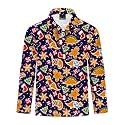 Remimi Kids Valentines Print Polo Shirt Mardi Gras Long Sleeve Collared Shirts 5-14 Years