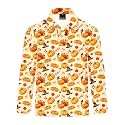 Remimi Kids Valentines Print Polo Shirt Mardi Gras Long Sleeve Collared Shirts 5-14 Years