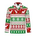 Remimi Kids Valentines Print Polo Shirt Mardi Gras Long Sleeve Collared Shirts 5-14 Years