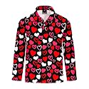Remimi Kids Valentines Print Polo Shirt Mardi Gras Long Sleeve Collared Shirts 5-14 Years