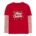 Remimi Unisex Kids Halloween Long Sleeve Shirt Holiday Stripe Shirts 2-12 Years
