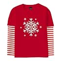 Remimi Unisex Kids Halloween Long Sleeve Shirt Holiday Stripe Shirts 2-12 Years