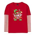 Remimi Unisex Kids Halloween Long Sleeve Shirt Holiday Stripe Shirts 2-12 Years