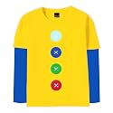 Remimi Unisex Kids Halloween Long Sleeve Shirt Holiday Stripe Shirts 2-12 Years