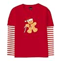 Remimi Unisex Kids Halloween Long Sleeve Shirt Holiday Stripe Shirts 2-12 Years
