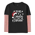 Remimi Unisex Kids Halloween Long Sleeve Shirt Holiday Stripe Shirts 2-12 Years