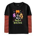 Remimi Unisex Kids Halloween Long Sleeve Shirt Holiday Stripe Shirts 2-12 Years