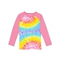 Remimi Unisex Kids Rash Guard Long Sleeve SPF 50+ Tie Dye Sun Shirt 3-12 Years