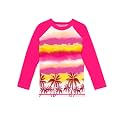 Remimi Unisex Kids Rash Guard Long Sleeve SPF 50+ Tie Dye Sun Shirt 3-12 Years