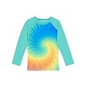 Remimi Unisex Kids Rash Guard Long Sleeve SPF 50+ Tie Dye Sun Shirt 3-12 Years