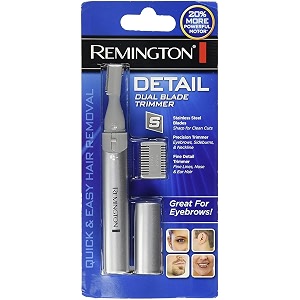 remington unisex mpt 3400 dual blade stainless steel detail battery powered trimmer
