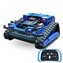 AIWEIYA-Remote Control Lawn Mower,Oil-Electric Hybrid Crawler Track Mower,1.1-5.9 Inch Cutting Height Professional Landscape and Estate Mower for 100% Slope(45°) Large Turf Grass Cutting