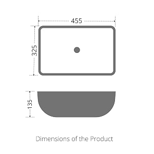 REMOTION Designer Glossy Finish Table Top Ceramic