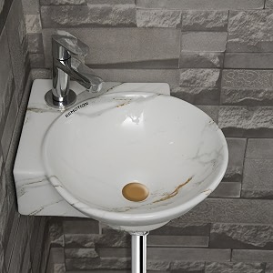 REMOTION Wall Mounted Wash Basin for Bathroom