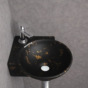REMOTION Wall Mounted Wash Basin for Bathroom