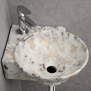 REMOTION Wall Mounted Wash Basin for Bathroom