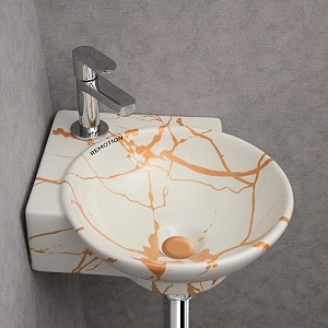 REMOTION Wall Mounted Wash Basin for Bathroom