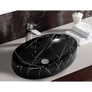 remotion wash basin countertop  tabletop ceramic bathroom sink  oval shape wash basin for bathroom  ceramic wash basin beige