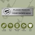 Remove Shoe Sign Board Stainless Steel