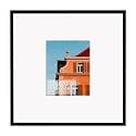 Rempry 20x20 Floating Picture Frame, Display Pictures 8x10 with Mat or 20x20 Without Mat, Picture Frame - Streamline Collection, Black, 1 Pack