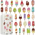 Remuuly 30 Pcs Ice Cream Diamond Painting Magnets Diamond Art Kit for Adult