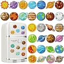 Remuuly 30 Pcs Space Planet Diamond Painting Magnets Diamond Art Magnet Kit