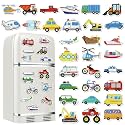 Remuuly 30 Pcs Transportation Diamond Painting Magnets Diamond Art Magnets