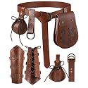Renaissance Accessories 6Pcs Medieval Pirate Belt with