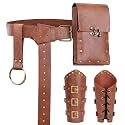Renaissance Belt Pouch Set Medieval Pirate Ren Faire Accessories