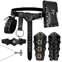 Renaissance Belt Pouch Set Medieval Pirate Ren Faire Accessories